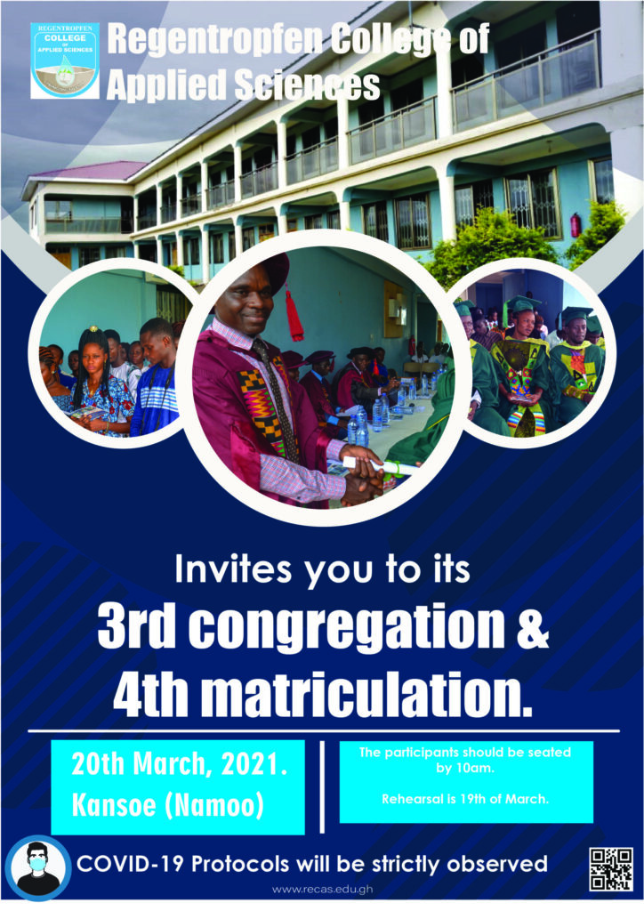 3rd Congregation & Matriculation flyer